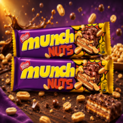 Nestle Munch Nuts Choco Coated Crunchy Wafer Bar